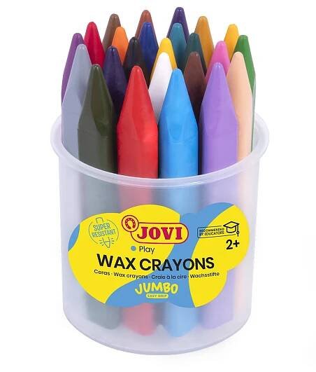 Jovi - pastelky voskové Jumbo trojhranné, 24 barev