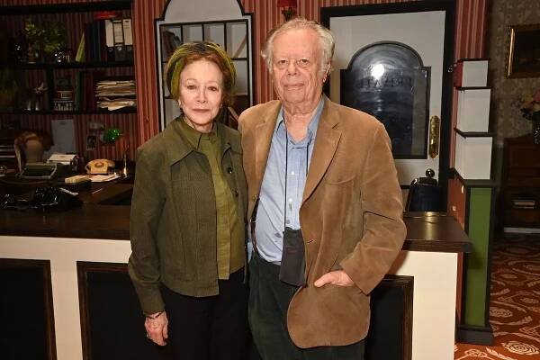 Photo of former Fawlty Towers star Connie Booth with her husband John Lahr at a theatre production in London