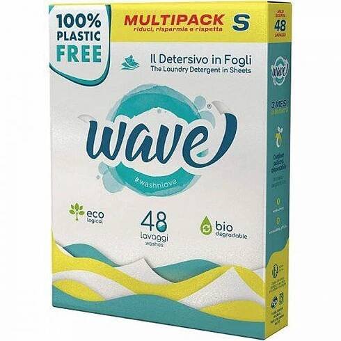 WAVE Proužky prací bez vůně Sensitive na 16 praní