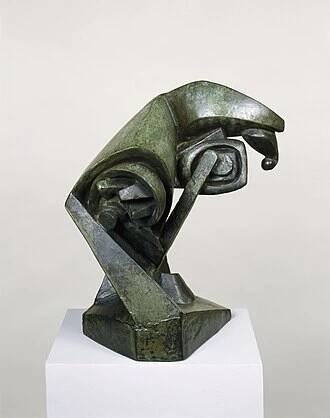Raymond Duchamp-Villon, 1914 (cast c. 1930), Le cheval (The Horse), bronze, 43.6 × 41 cm