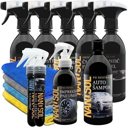 Sada na auto KOMPLETní péče 12v1 od Nanosol.