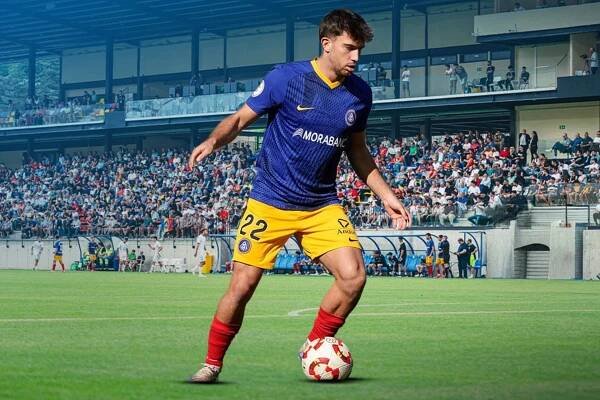Berto Rosas, en un partido con los tricolor.