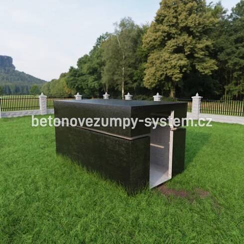 modulární betonový sklep s bočním vchodem