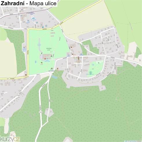 Zahradní - mapy | Kurzy.cz