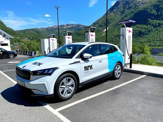 Elektromobily značky ŠKODA slouží jako součást flotily norské televize NRK.