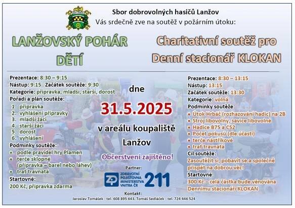 Pozvánka na dětskou a charitativní soutěž - Obec Lanzov