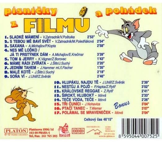 Písničky z filmů a pohádek