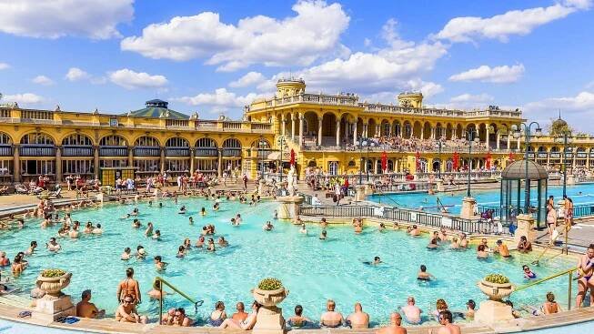 Soak in the Széchenyi Baths