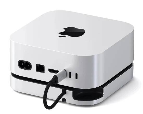 Satechi Mac Mini M4 Stand & Hub with SSD Enclosure - Silver