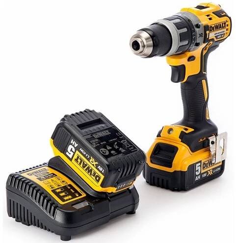DeWALT DCD796P2 Bezuhlíková příklepová vrtačka XR (70Nm/18V/2x5,0 Ah) kufr Tstak
