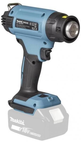 Makita DHG181ZK Akumulátorové horkovzdušné dmychadlo bez akumulátoru, bez nabíječky, kufřík, DHG181ZK