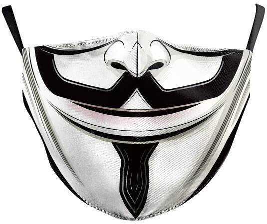 Maska na tvár - 100% polyester Anonymous (VENDETA)