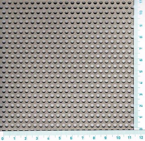 Děrovaný plech nerezový Rv 3-5, formát 1,0 x 1000 x 2000 mm