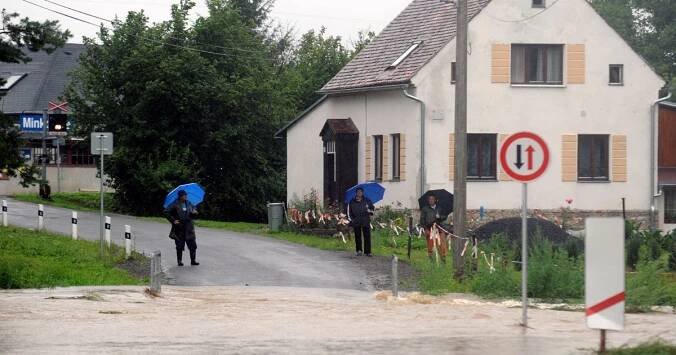 Višňová na Frýdlantsku je kvůli velké vodě odříznutá od světa