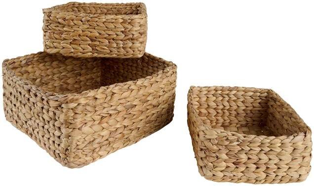 KOŠ DO REGÁLU, přírodní barvy - přírodní barvy, Basics, přírodní materiály (25/25/12cm) - Landscape