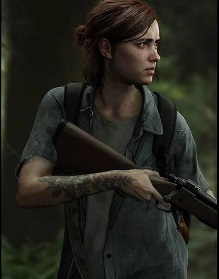 The-Last-Of-Us-Part-II-Grey-Ellie-Grey-Shirt