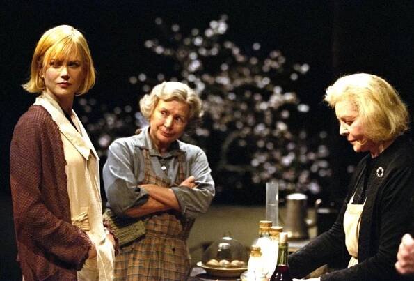 DOGVILLE, Nicole Kidman, Harriet Andersson, Lauren Bacall, 2003, (c) Lions Gate