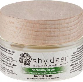 Krém na smíšenou a mastnou pleť - Shy Deer Natural Cream