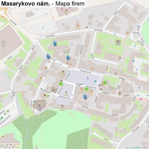 Masarykovo nám. - mapy | Kurzy.cz