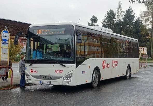 Vůz ČSAD Liberec 6L0 4072 (Iveco Crossway LE LINE 12M) | seznam-autobusu.cz