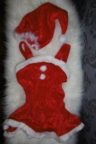 vánoce mikuláš santa ježíšek krásné příjemné šatičky kostým vel 92-96