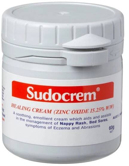 Sudocrem - používáme hlavně na zapařeniny v podpaží a tříslech. A pomáhá :)