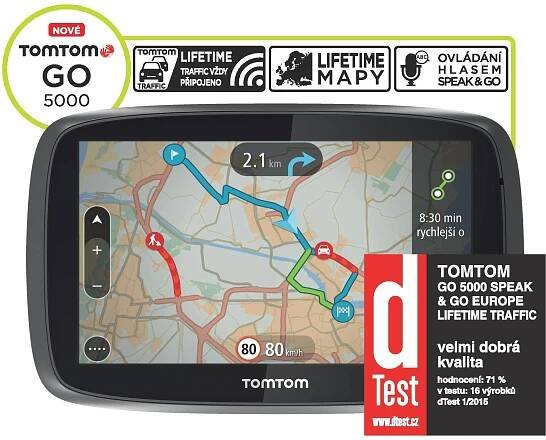 TomTom GO 5000 Europe lifetime mapy