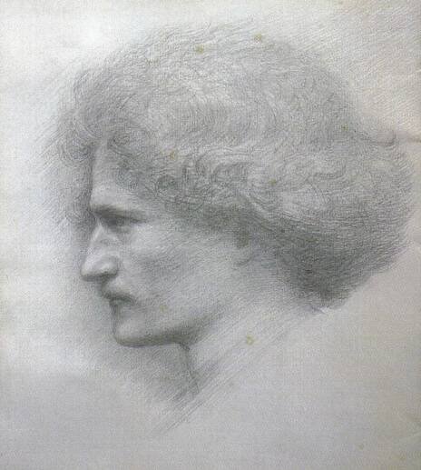 Portrait of Ignacy Jan Paderewski label QS:Len,