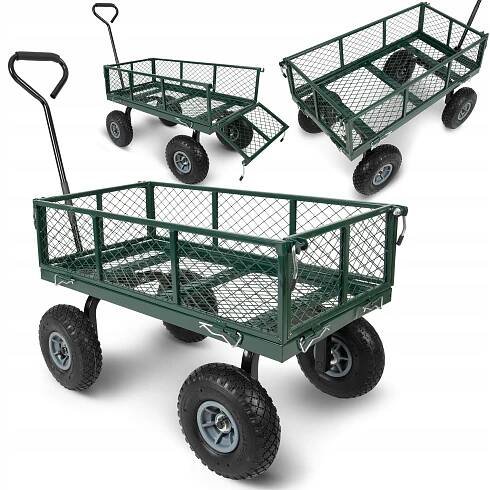 HUMBERG Sklápěcí zahradní vozík 100 l HM-509