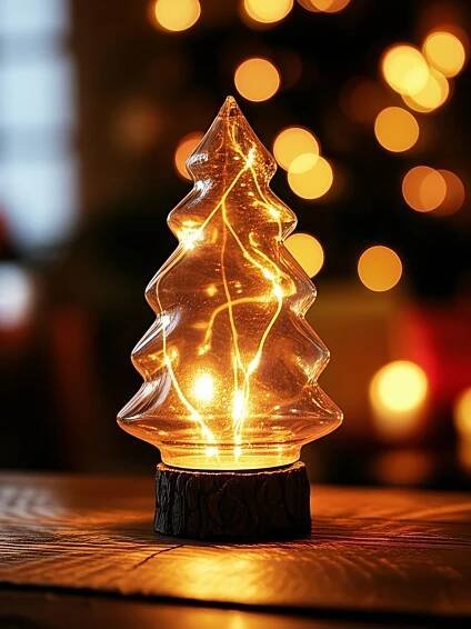 LED lampička ve tvaru vánočního stromku Barva oranžová - SINSAY - 721GG-22X
