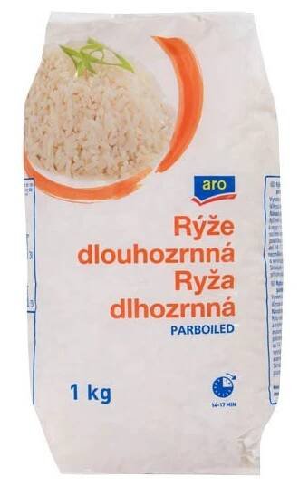 ARO Rýže dlouhozrnná parboiled 1 kg od 39 Kč - Heureka.cz