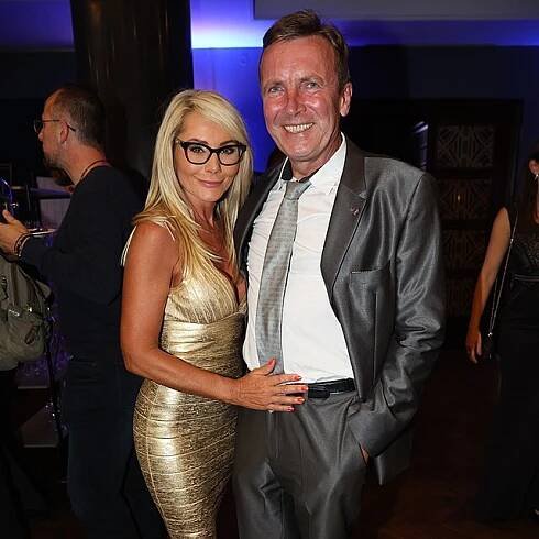 Lenka přišla na párty po premiéře Jana Žižky se Zdeňkem Mahdalem. 