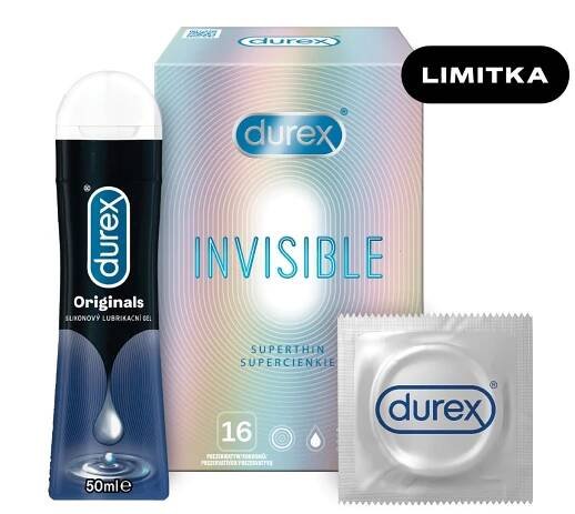 Durex SEX Invisible 16ks + gel 50 ml