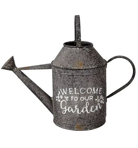 Dekorační plechová konev Welcome - 47*18*38 cm Clayre & Eef