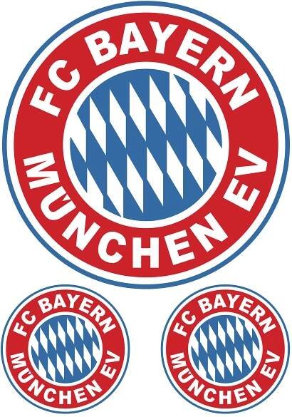 FC Bayern Mnichov logo nažehlovačka, 3 ks