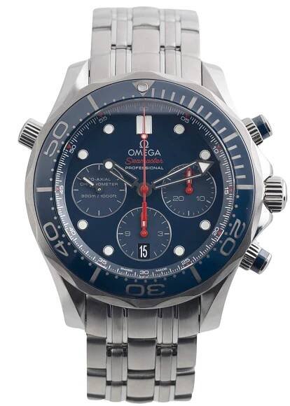 Omega Seamaster chronograph steel automatic Kal. 3330 Ref. 212.30.44.50.03.001  | Zeitauktion