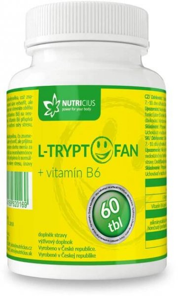 L-Tryptofan + vitamín B6 60 tablet