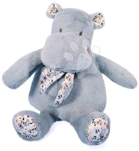 Plyšový hrošík s šátkem Hippo Bandana Soft Blue Histoire d’ Ours modrý 22 cm od 0 měsíců