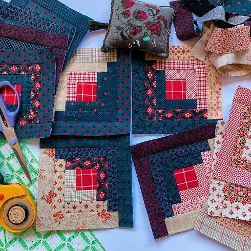 5-inch Log Cabin Block Pattern - Felicia's World