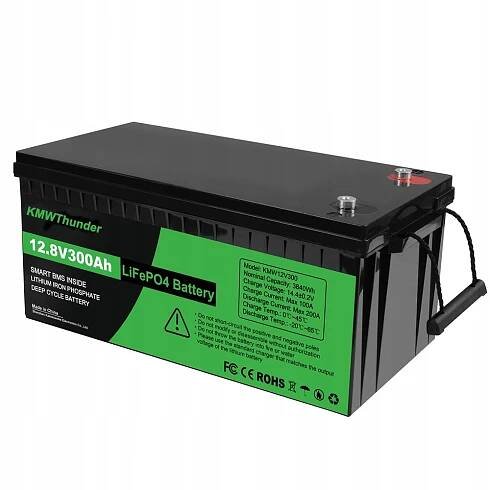 12,8V 300AH 3840Wh Lifepo4 Lithium Iron Phosphate Green BMS Stav balení originální