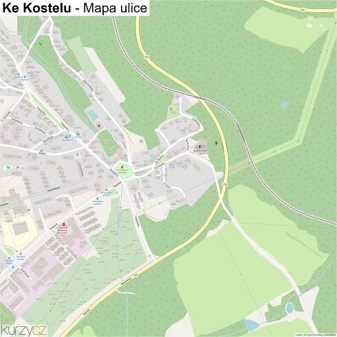 Ke Kostelu - mapy | Kurzy.cz