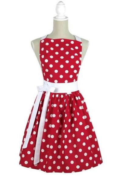 Šatová kuchyňská zástěra Retro long