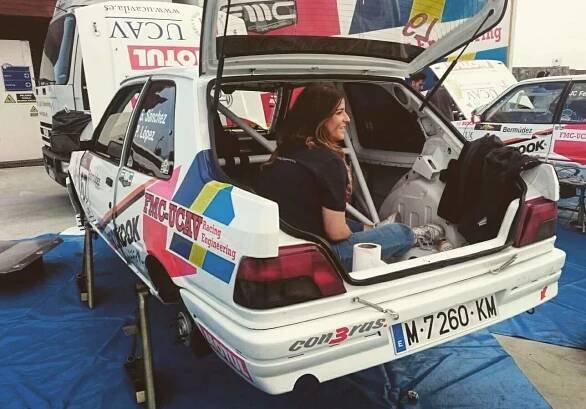 Sara Domínguez Gómez, talento berciano-cabreirés en los rallies