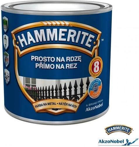 Akzo Nobel Hammerite přímo na rez antikorozní barva hladká bílá, 0,25L