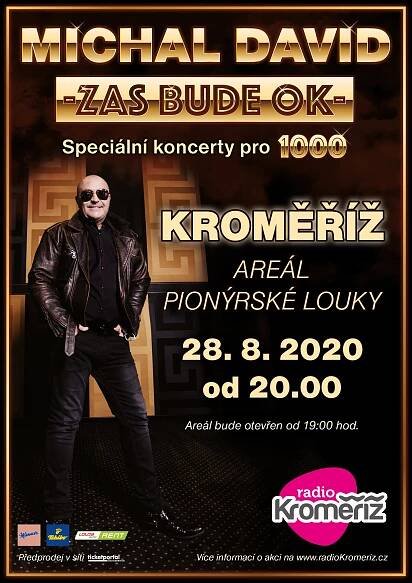 Michal David v Kroměříži! Získejte vstupenky na koncert - Zas bude OK! | Rádio Kroměříž