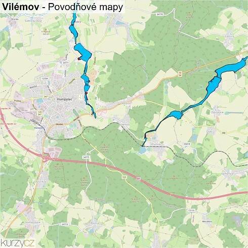 Vilémov - mapy | Kurzy.cz