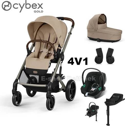 Cybex Balios s Lux set Cybex Aton B2 + základna 2025 Almond Beige