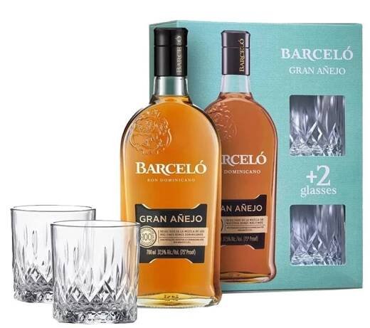 Ron Barceló Gran Añejo 0,7l 37,5% + 2x sklo GB