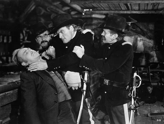 Sedmá kavalérie - Z filmu - Arthur Kennedy, Errol Flynn
