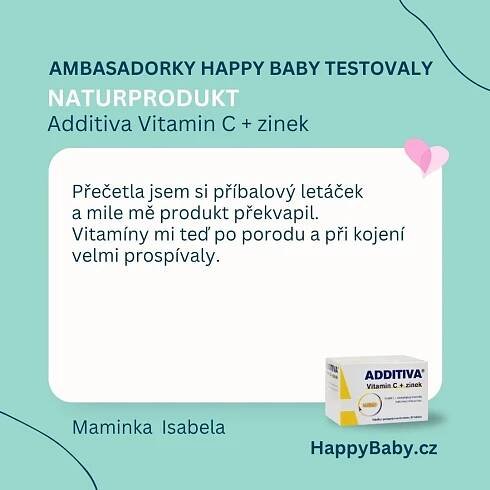 Additiva Vitamin C + zinek: Posilte svou imunitu s účinnou podporou | Happy Baby